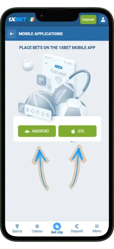 choose ios or android
