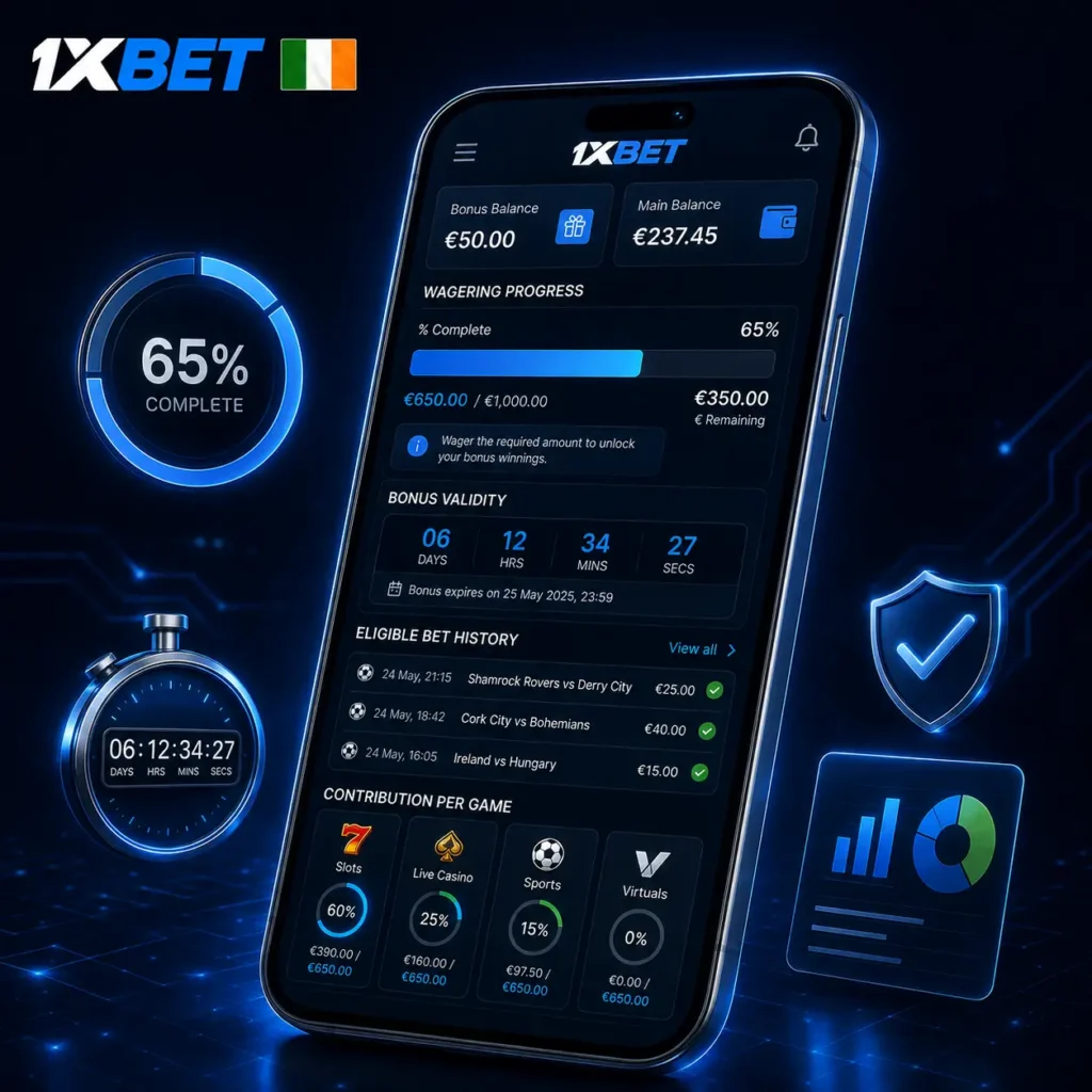 1xbet vonus wagering in app